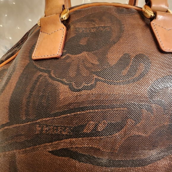 Gianfranco Ferre Handbag Satchel Lock & Key - Picture 12 of 15